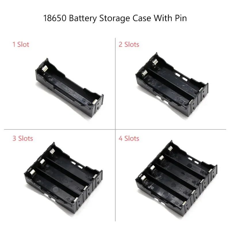 1 stuk 1x 2x 3x 4x 18650 harde naald mobiele powerbank behuizing 18650 abs batterijhouder opbergdoos behuizing 1 2 3 4- batterijdoos