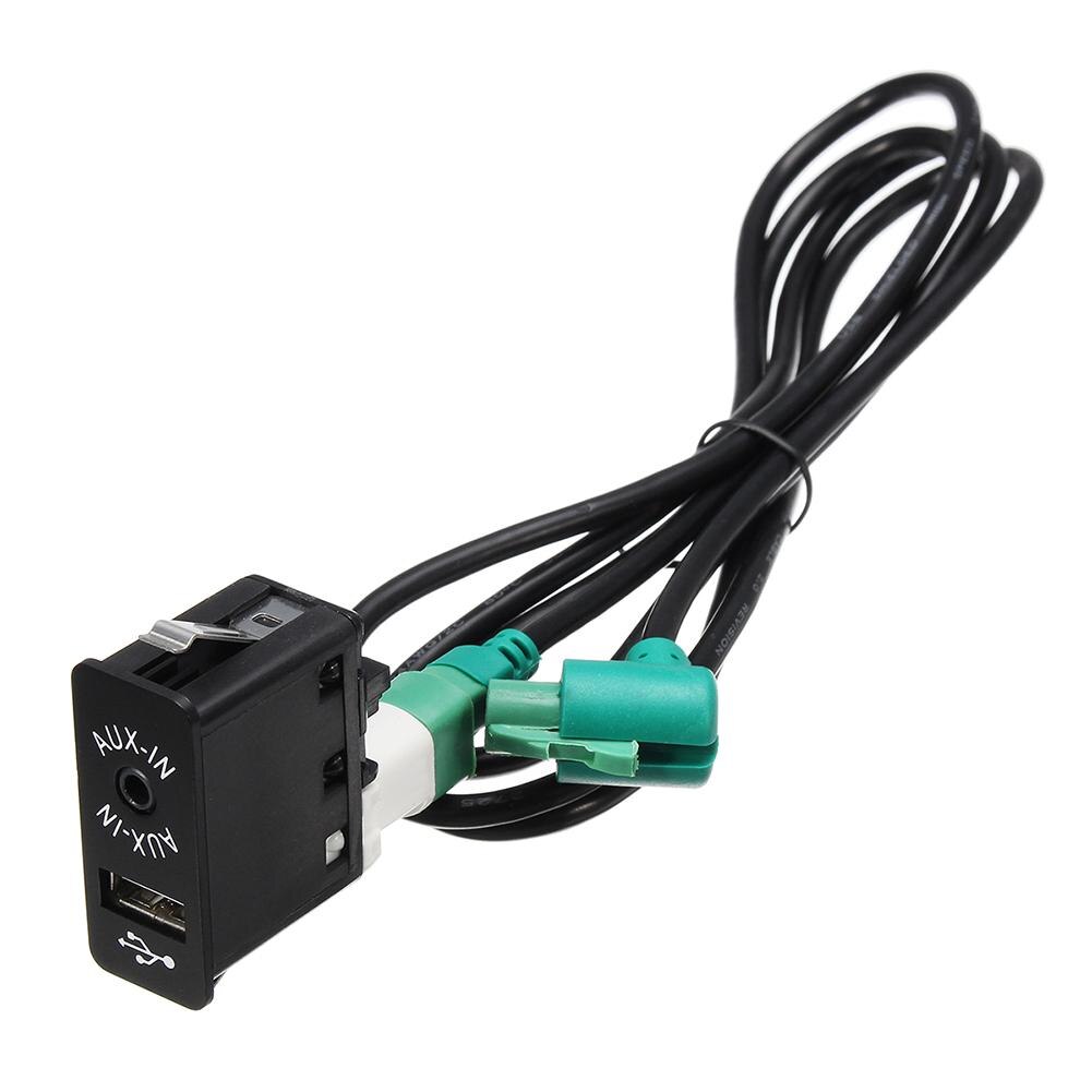 Bil aux usb stik kontakt med kabel til bmw  e60 e61 e63 e64 e87 e90 e70 f25