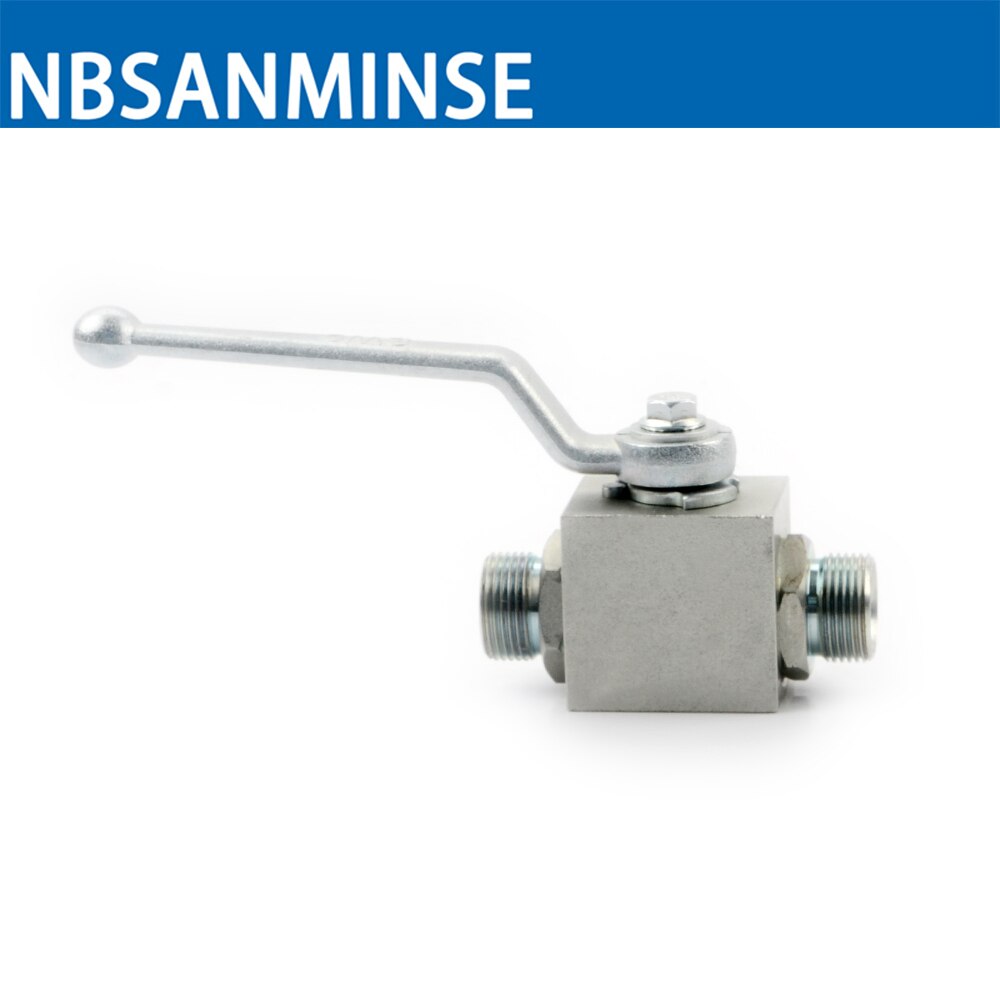 Hydraulic ball valve high pressure Russia standard thread Industry Manual 2 way Valve carbon steel NBSANMINSE