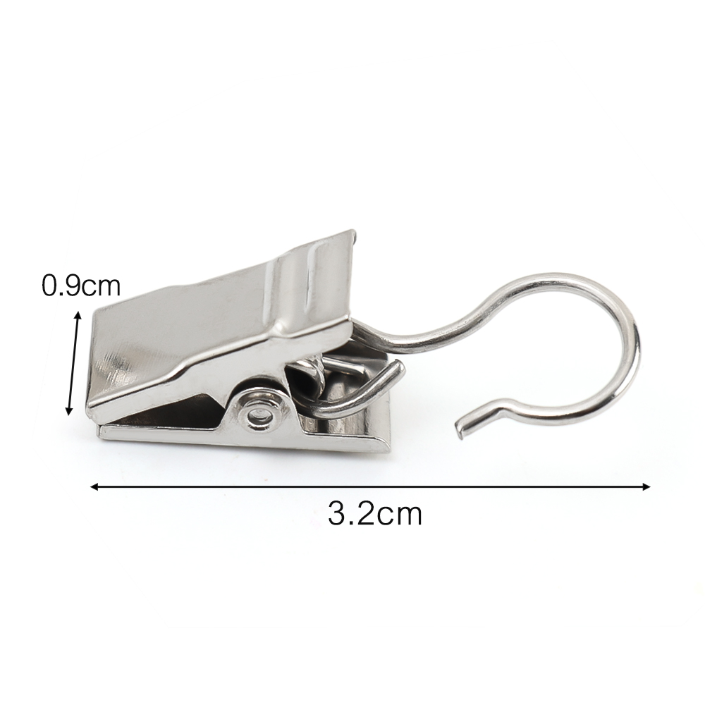 100/10PCS Mini Gordijn Clips Multifunctionele Metalen Decoratieve Haken Foto Ambachten Display Bevestiging Clips Gordijnen Accessoires
