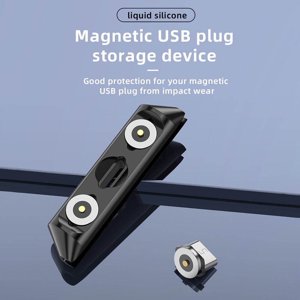 3 in 1 Kabel Stecker fallen Tragbare Magnet Magnetische Ladegerät Stecker Lagerung Kasten für draussen praktisch Dekoration