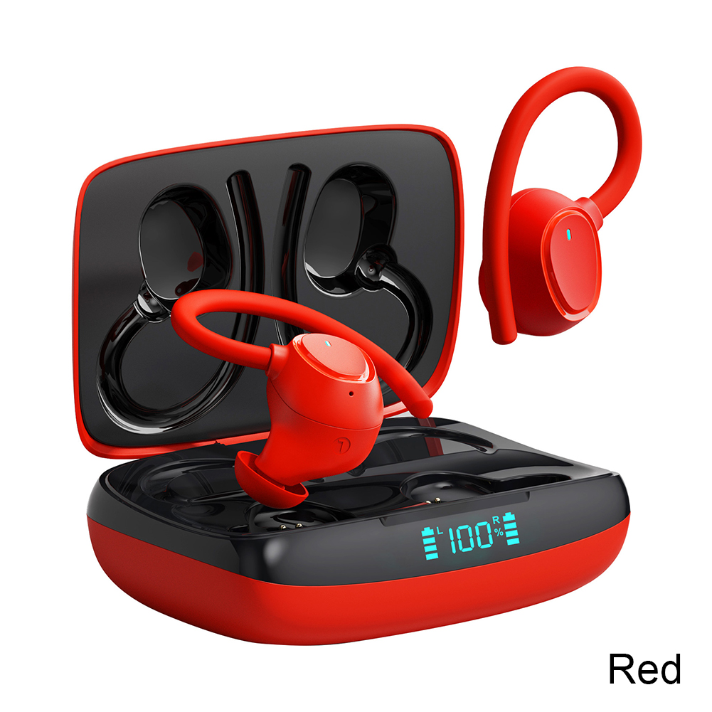 Bluetooth-kompatibla hörlurar 20 timmars speltid dubbel användning simning ipx 7 vattentäta sport trådlösa headset stereohörlurar