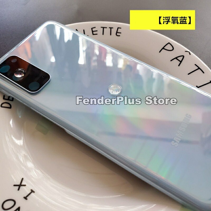 Galaxy S20/S20 Plus/S20 Ultra Batterij Back Cover Deur Achter Glas Behuizing Case Camera Lens Frame Voor samsung S20 + S20 Glas Cover: S20 Plus Blue