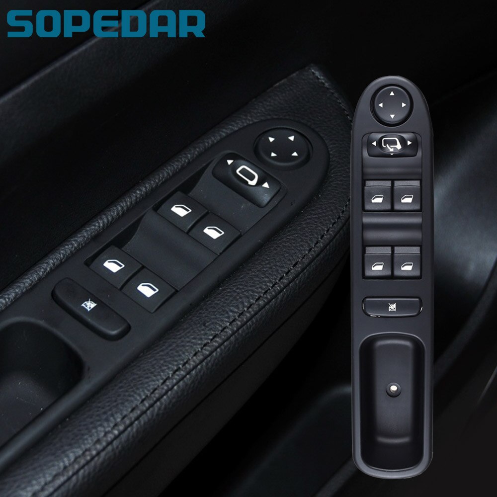 Driver Side Car Window Switch Button Electric Control For Peugeot 307 Brake SW CC 2000 Glass Frame Riser 6554.KT 6554KT