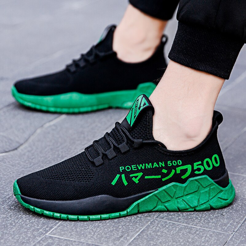 Åndbare huller mand fritidssko mænd sneakers snøre mænd vulkanisere sko behagelige efterår flade sko mandlige