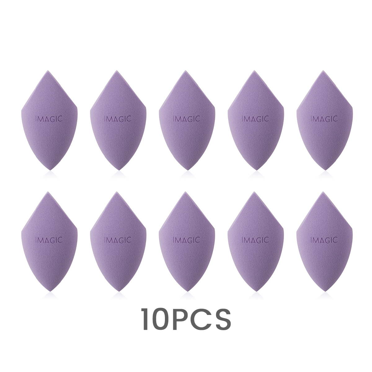 Esponja de maquillaje IMAGIC, 10 Uds., esponja húmeda y seca, esponja de maquillaje suave , paquetes de combinación más grandes de: Plata