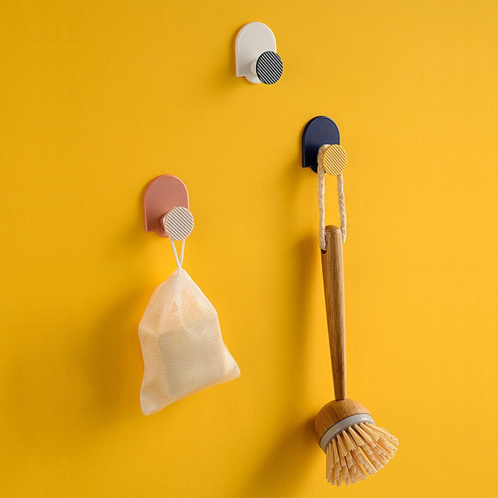 4PCS Plug Holder Kitchen Wall-Mounted Power Cord Storage Strong Adhesive Free Punch Bracket Socket Key Clothes Towel Holder