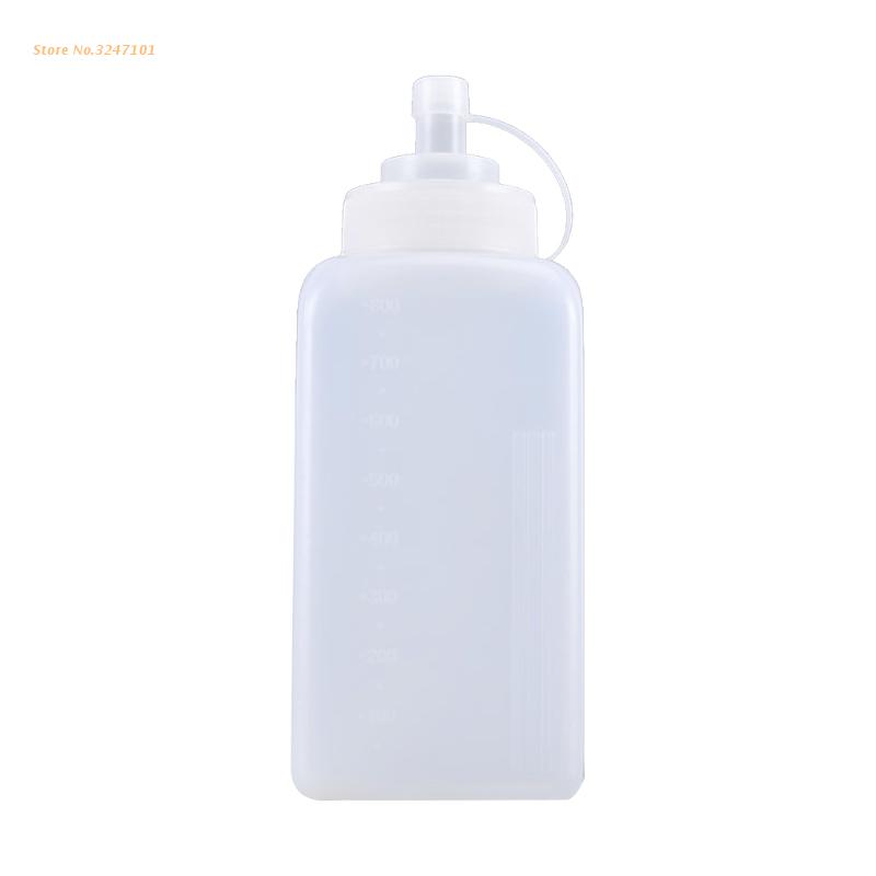 800ml Squeeze Bottle Jam Tomato Salad Sauce Dispenser Condiment Dressing Ketchup Jam Bottles Kitchen Accessories: 02
