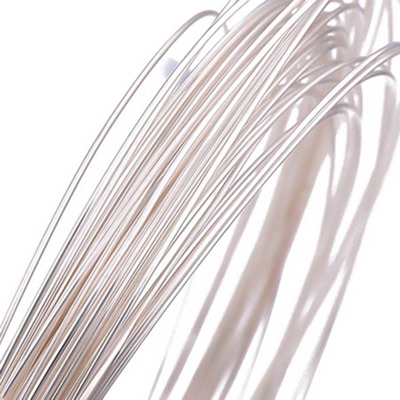 0.4-1.2mm Real Pure Solid 925 Sterling Silver Color Wire Thread Metal String Line for Necklace Bracelet Earring Jewelry Making