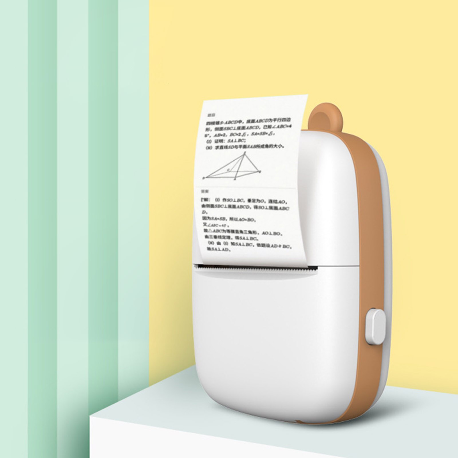 Pocket Thermal Printer Travel 200dpi Inkless Photo Printer for Printing Errors Memo Shopping List Birthday Christmas