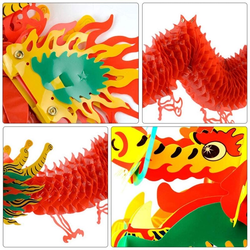 Lanterne Dragon suspendue en papier, 1.5m/1.0m, pour Festival de printemps, nouvel an chinois, ornements d&#39;extérieur, décoration de cour de centre commercial