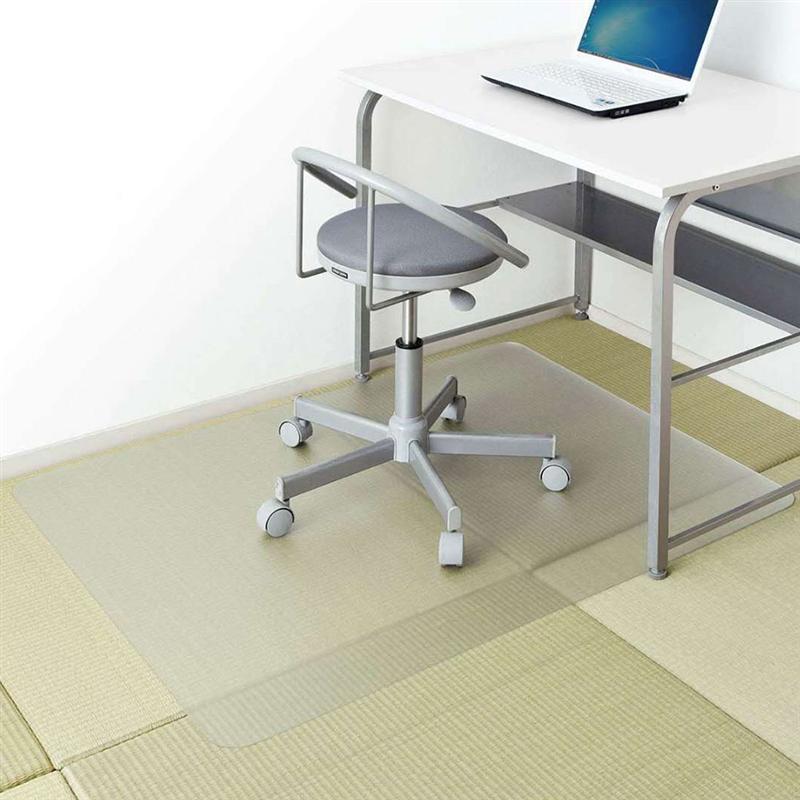 1pc pvc gulvbeskytter praktisk gjennomsiktig sklisikker matte for stuestudie