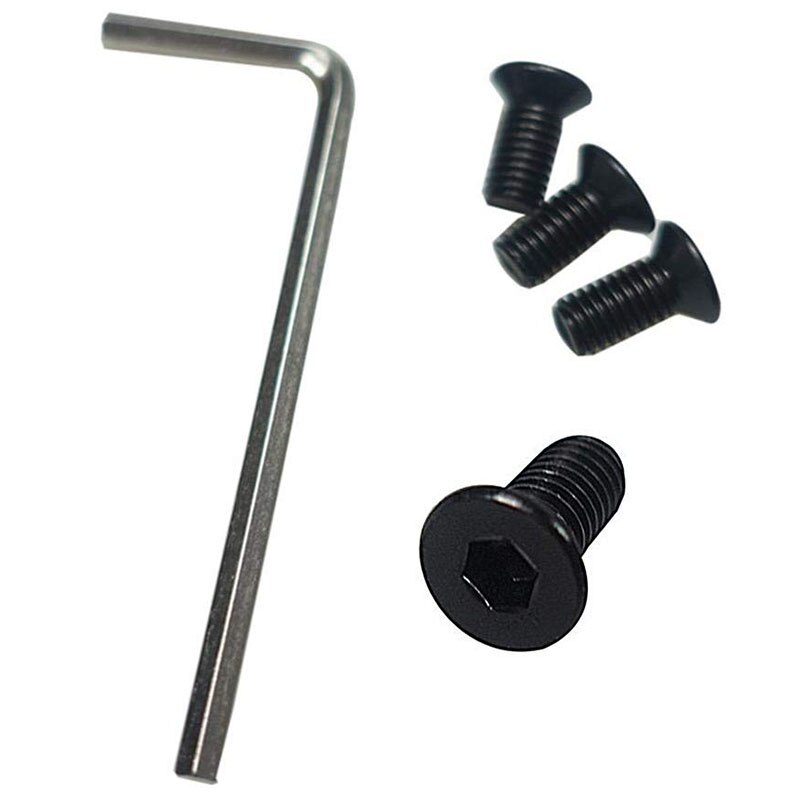 Lot de 4 vis cylindriques avec clé allen hexagonale pour trottinette Xiaomi,pièces de remplacement, kit pour guidon, avant, modèle M365 Ninebot Es2,: Default Title