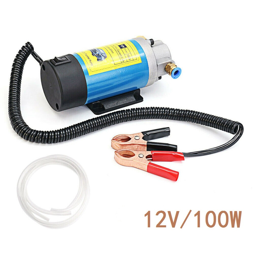 12V 100W Oil/crude oil Fluid Sump Extractor Scavenge Exchange Transfer Pump Suction Transfer Pump + Tubes for Auto Car Boat Moto