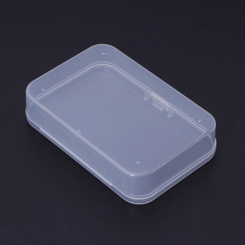 Caja de pesca de plástico transparente, anzuelo, anzuelo, almacenamiento portátil