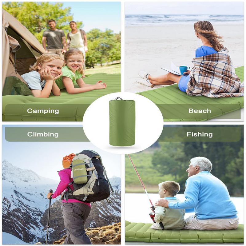Inflatable Camping Mat Outdoor Camping Beach Inflatable Bed Office Lunch Break Portable Thickened Widened Durable 캠핑