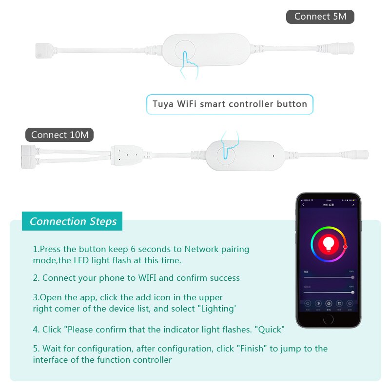 Tuya Wifi Smart Led Controller 4 Pin Rgb Led Strip Licht Contoller 5-24V App Remote Voice Control werken Met Alexa Echo Google