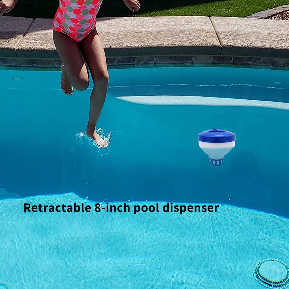 8-inch Diameter Floating Chlorine Tablet Dispenser for Swimming Pool