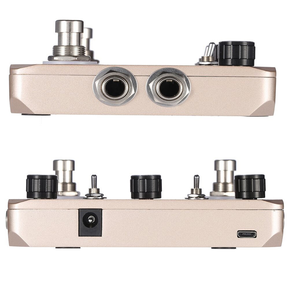 Twin Looper Pedal Upgrades Rowin LTL-02 For Electric Guitar 10 Min Looping Unlimited Undo/Redo Function 11 Types Looper Pedals