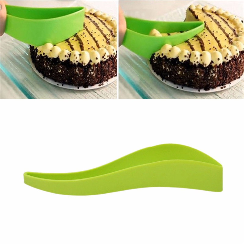 1 St Plastic Leuke Handig Cake Pie Slicer Sheet Cutter Server Brood Slice Mes Cake Tool