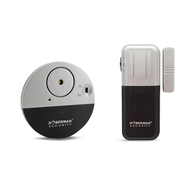 1-5pcs Door Window Security Alarm Ulrta-Slim Warning Wireless Alarm Vibration Sensor for Home Security Protection Alarms System