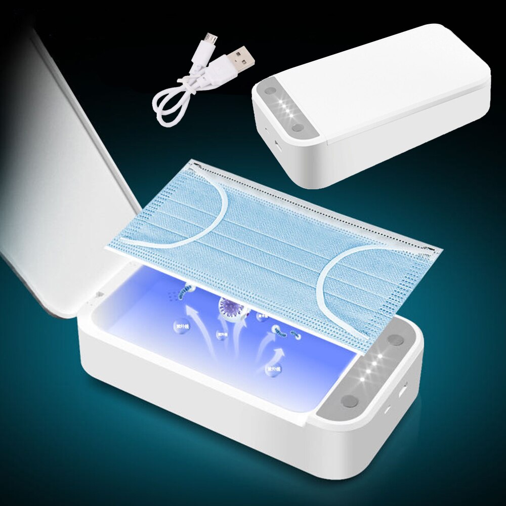 6 inches UV Disinfection and Sterilization Box Portable 253.7nm Wavelength UV Sterilizer Phone Toothbrush Disinfection Box