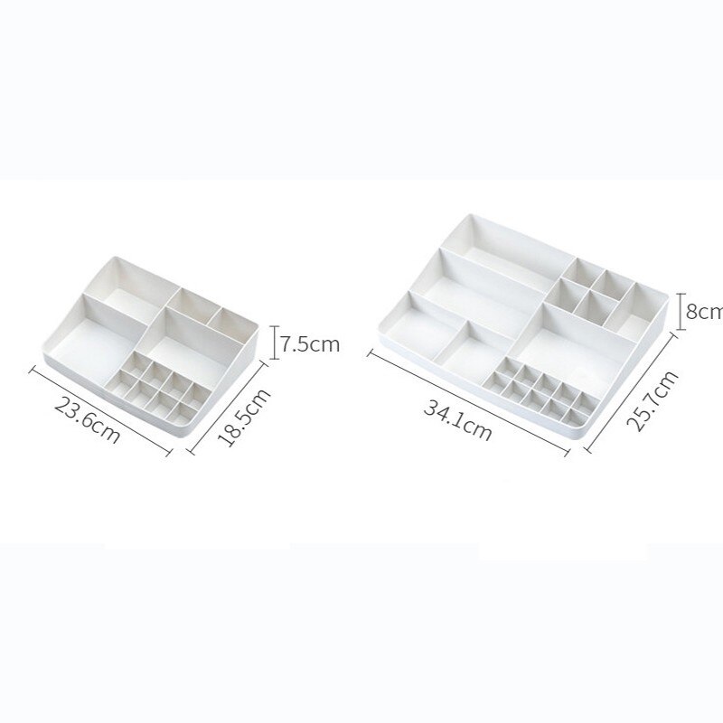 1 stk simpel stil makeup organizer opbevaringsboks plast kosmetik diverse opbevaringsholder til hus opbevaring kontor bord