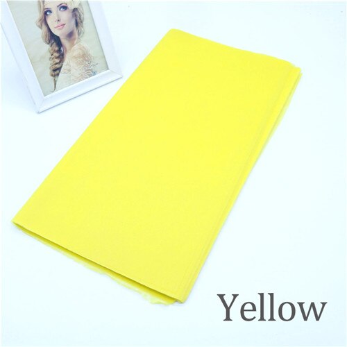 40 teile/los Einfarbig Seidenpapier Verpackung Faser Textur Blumen- wickelt DIY Blume Verpackung Weihnachten Gewebe Verpackung Papier: Gelb