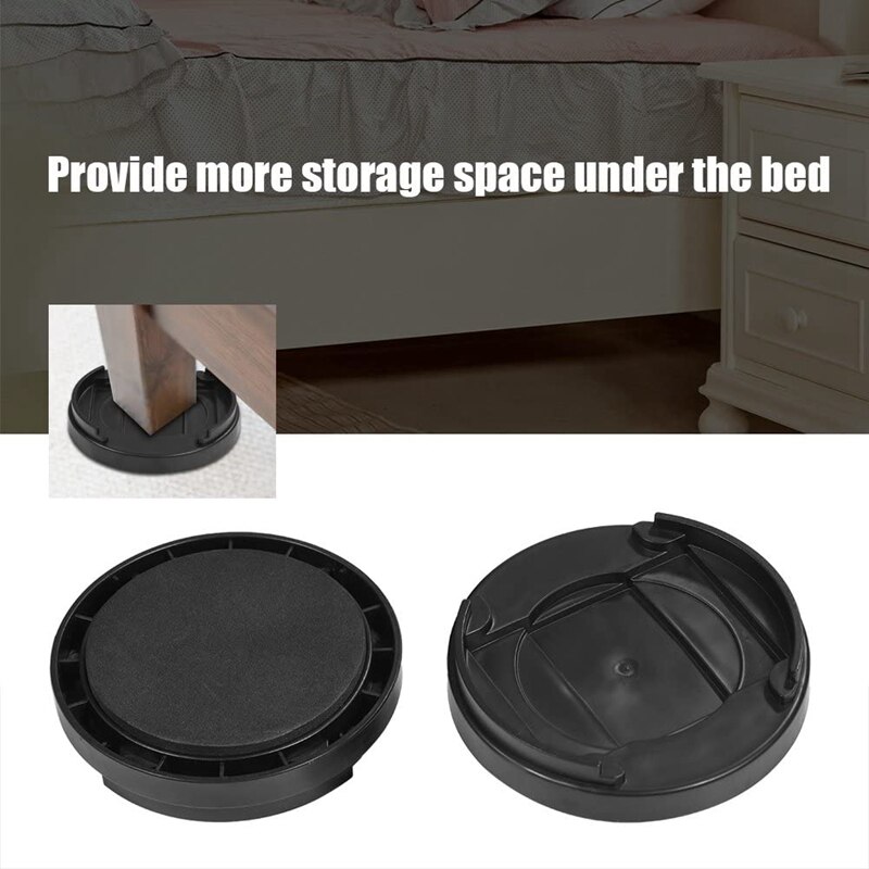 Tope de muebles, 8 piezas, almohadilla de plástico para mesa, antideslizante con múltiples ranuras, alfombrilla para pies de muebles, almohadilla para tope de cama para sofá, silla