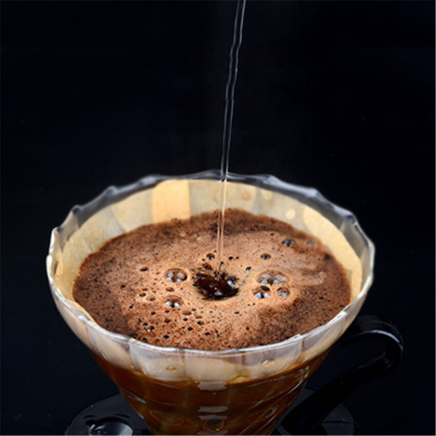 -Resistente ao calor filtro de vidro do copo de café de uma xícara de mãos domésticos lavado pote definir sua V60 funil de gotejamento pote de café