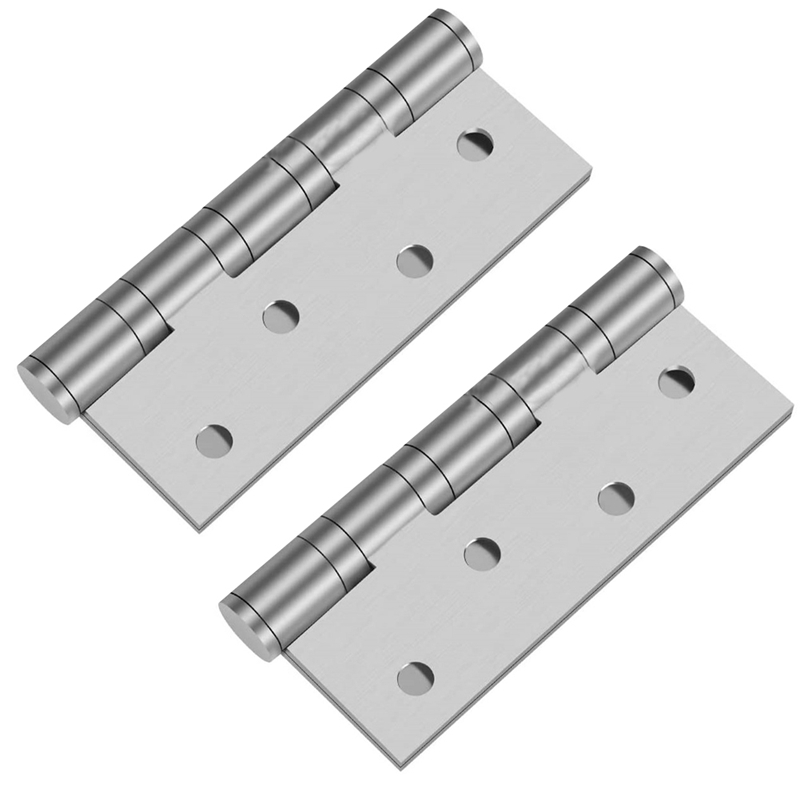 Bisagras de rodamiento de acero inoxidable, accesorios de bisagra de puerta de 4 pulgadas con mecanismo de rodamiento de bolas, 5 uds.
