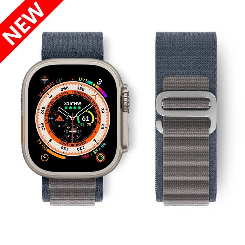 Bracelet de montre pour apple montre Ultra 2 bande 49mm 45mm 44mm 40mm 41mm 38 bracelet alpin Nylon série iwatch 6 7 8 9 se 44mm