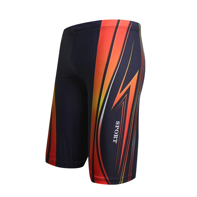 Herren-Badehose mit flachen Ecken, fünf Minuten, plus Fett, Badehose in Übergröße, schnell trocknende Badehose, Herren-Schwimmen