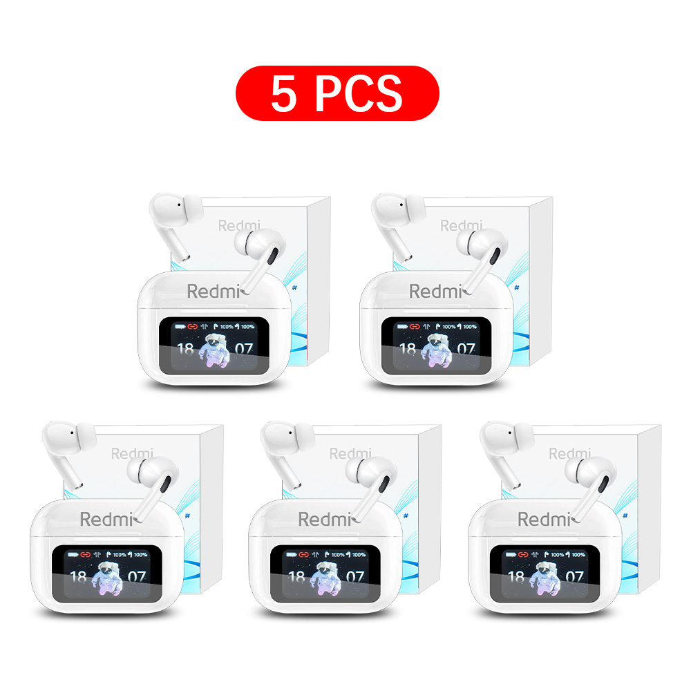 XIAOMI Redmi Bluetooth Earphones Touch Screen TWS Wireless Headphones Wireless 5.3 Headset ANC Noise Reduction Earbuds HD Mic: dark blue