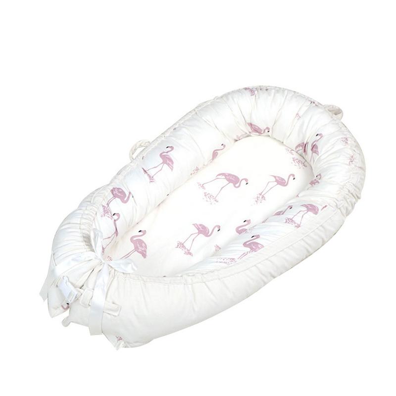 Nueva cuna portátil para bebé, cuna para recién nacido, cuna plegable de viaje para bebé, nido para dormir, cama: D