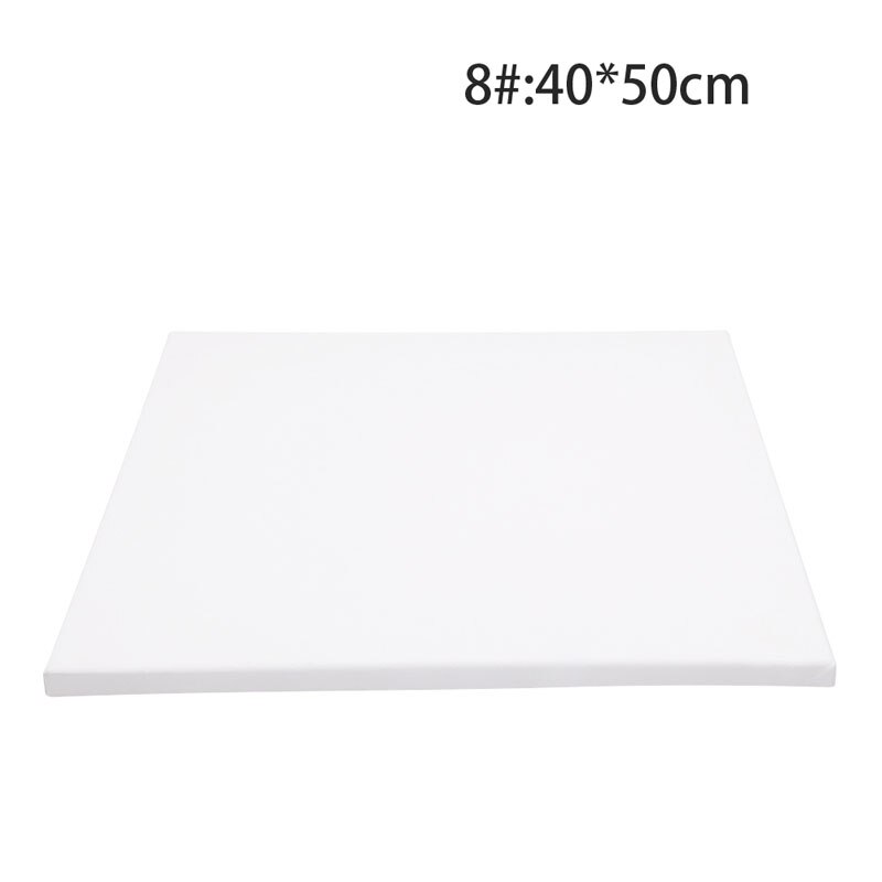 Cadre de panneau en bois carré, couleur blanche pour toile d&#39;artiste, peinture à l&#39;huile ou acrylique apprêtée: 8