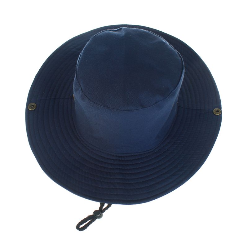 Big Brim Summer Men Women Fisherman Hats Sun Beach Caps Protection Bucket Hat With String Fisherman Caps Unisex Rashguard