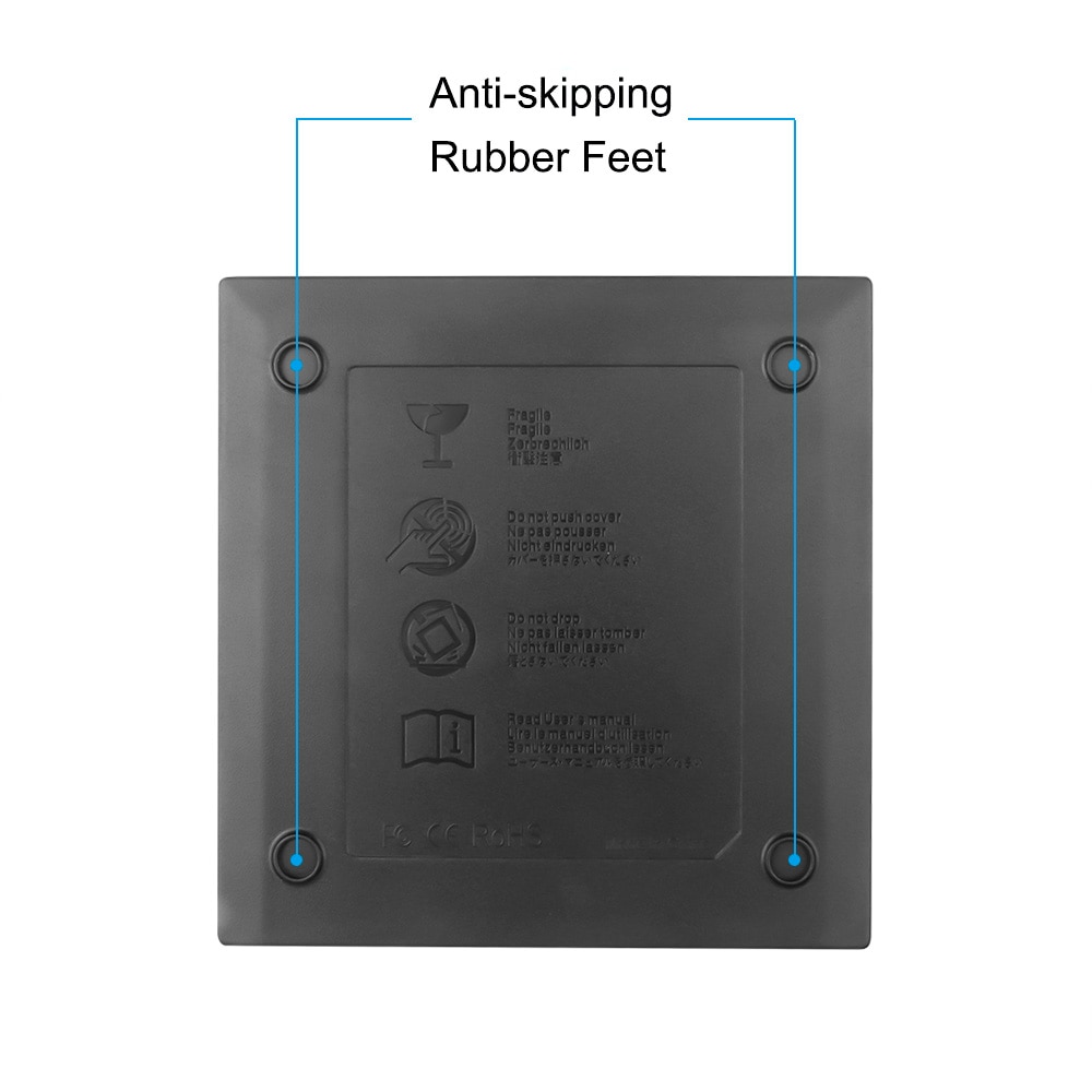 1Pcs 12.7mm USB 2.0 External DVD/CD-ROM Case For Laptop Desktop PC Optical Disk Drive SATA To SATA External DVD Enclosure