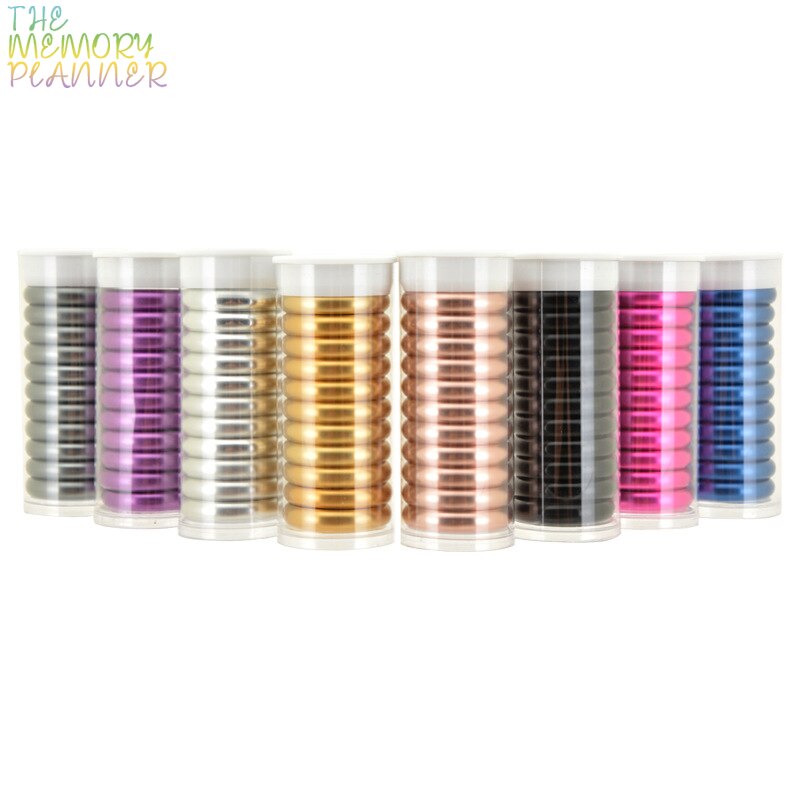Anillas de Metal para encuadernación, anillas de 38mm con agujero De Seta para hojas sueltas, Accesorios para cuaderno, anillas de encuadernación, planificador de anillas de disco de Metal, 11 Uds.