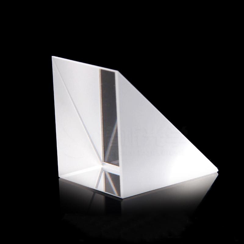Prisma de reflexión externo de ángulo recto 30X30x30mm 45 grados Detección de reflexión Total Prisma de cristal óptico de ángulo recto