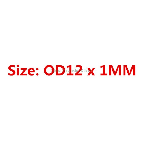 100 Stuks Zwart Nitril butadieen "O" Type Afdichting Rubber Ring Pakkingen 4.5/5/5.5/6 /6.5/7/8/9/10/11/12/13/* 1 MM: 1mm X 12