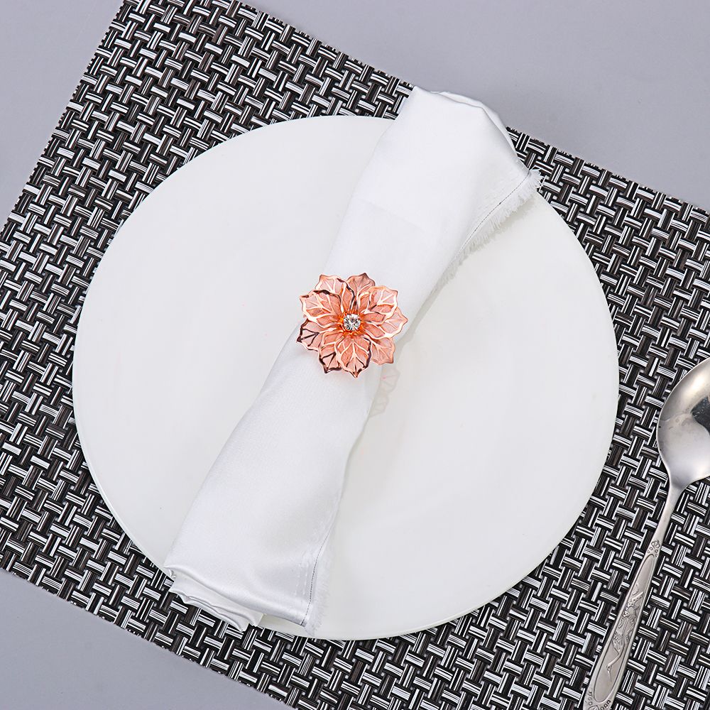 Restaurant Kitchen Gadgets Party Supplies Christmas Ornament Napkin Buckle Napkin Rings Table Decoration Towel Holder