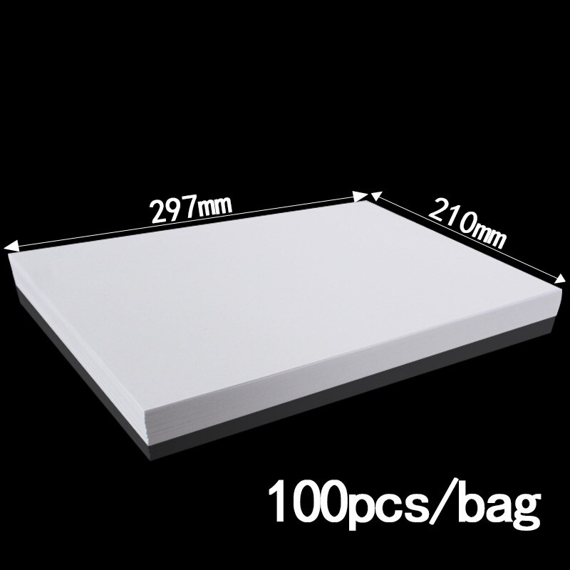 White A4 paper printing copy paper 100 sheets/packet manual drawing paper for office supplies light and durable paper: Default Title