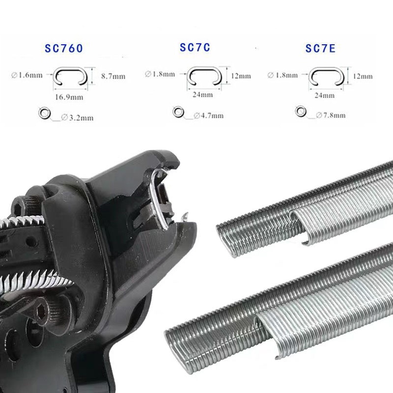 18000 st pneumatiska hog ringar c ring spik klammer klämmor  sc760b sc7c sc7e c ring verktyg tång luftpistol klädsel bur staket spik