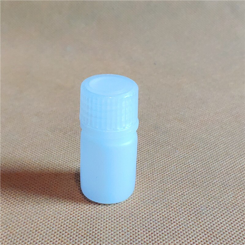 10 stk. 10ml hvide pp plastik kemiske reagensflasker, kemi polypropylen prøveflaske