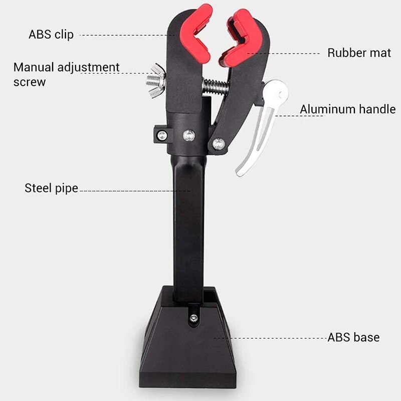 Wall Mount Bike Repair Stand Bicycle Mechanic Rack Foldable Maintenance with Quick Release Adjustment Bracket Clamp