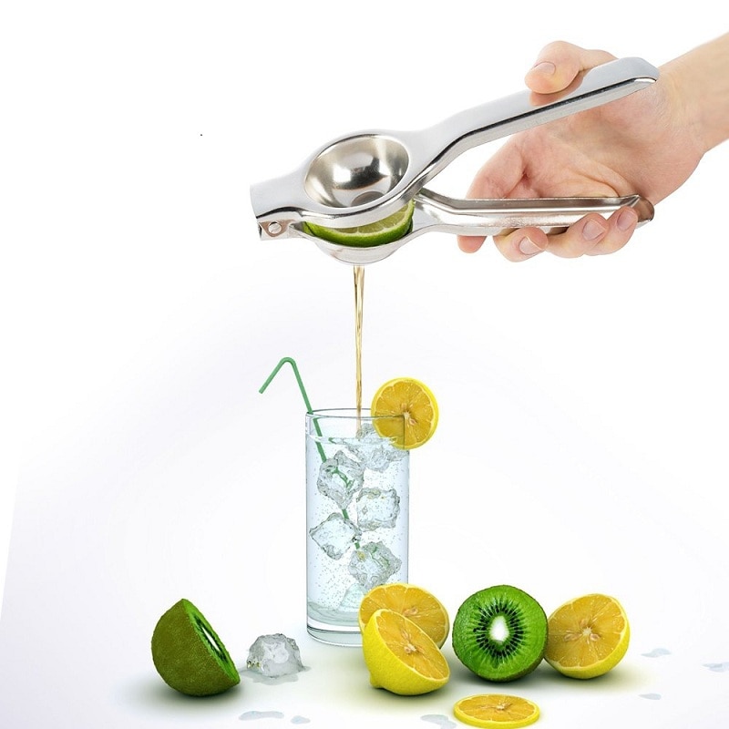 Sitruspresse manuell juicepresse i rustfritt stål metallpresse juicer til frukt appelsin sitron sinaasappel kjøkkenverktøy tilbehør