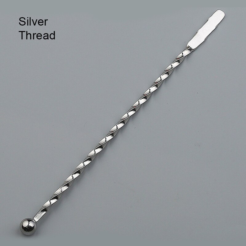Stainless Steel Beverage Stir Spiral/Straight Cocktail Juice Coffee Bar Bartender Tool: 2