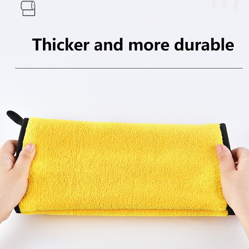 1/3/5 stk bilvask mikrofiber håndklæde ekstra blød bil rengøring tørre klud bil pleje klud detaljering auto vaske håndklæde aldrig ridse