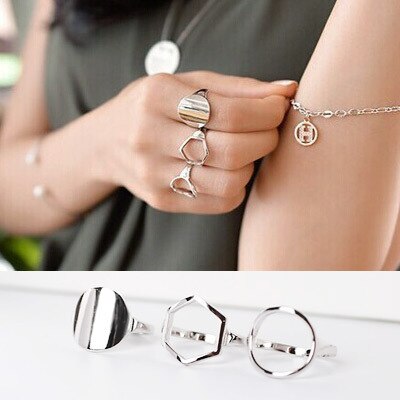Persoonlijkheid Bohemian Vintage Cirkel Ringen Voor Vrouwen Mannen Vintage Ringen Gothic Sieraden Valentines